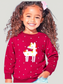 Toddler Girls Unicorn Round Neck Sweatshirt