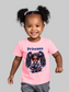African American Toddler Girls Princess Short Sleeve T-Shirt