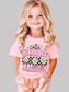 Toddler Girls Cute Smart and a Little Bit Dramatic Short Sleeve T-Shirt
