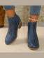 Point Toe Block Heels Boots nicholesgifts