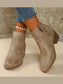 Point Toe Block Heels Boots nicholesgifts