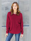Women Double Take Full Size Round Neck Long Sleeve T-Shirt NicholesGifts
