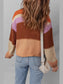 Colorblock Striped Round Neck Sweater nicholesgifts