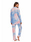 Collared Neck Long Sleeve Loungewear Set with Pockets nicholesgifts