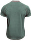 Men's Casual Henley Polo T-Shirt with Contrast Stitching nicholesgifts