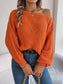 Openwork Long Sleeve Sweater nicholesgifts