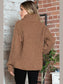 Turtleneck Dropped Shoulder Pullover Sweater nicholesgifts