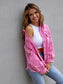 Distressed Drop Shoulder Denim Jacket nicholesgifts