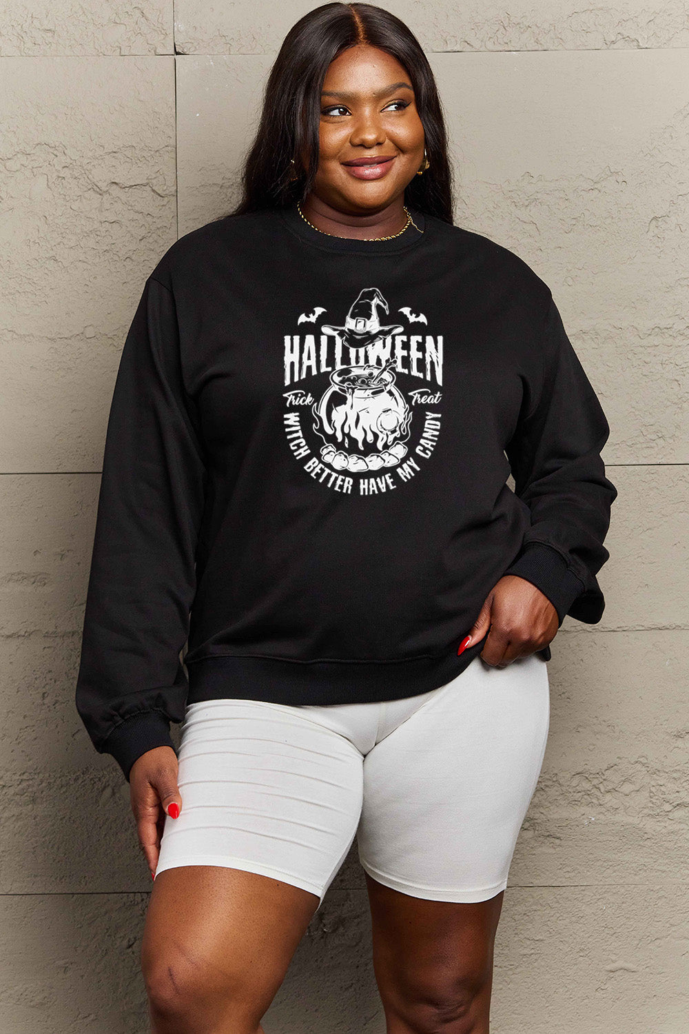 Simply Love Full Size Graphic Round Neck Sweatshirt NicholesGifts