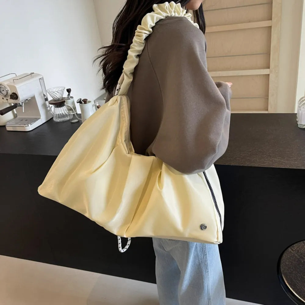 Ruched Large Tote Bag Trendsi