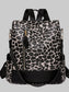 Leopard Print Backpack Bag nicholesgifts
