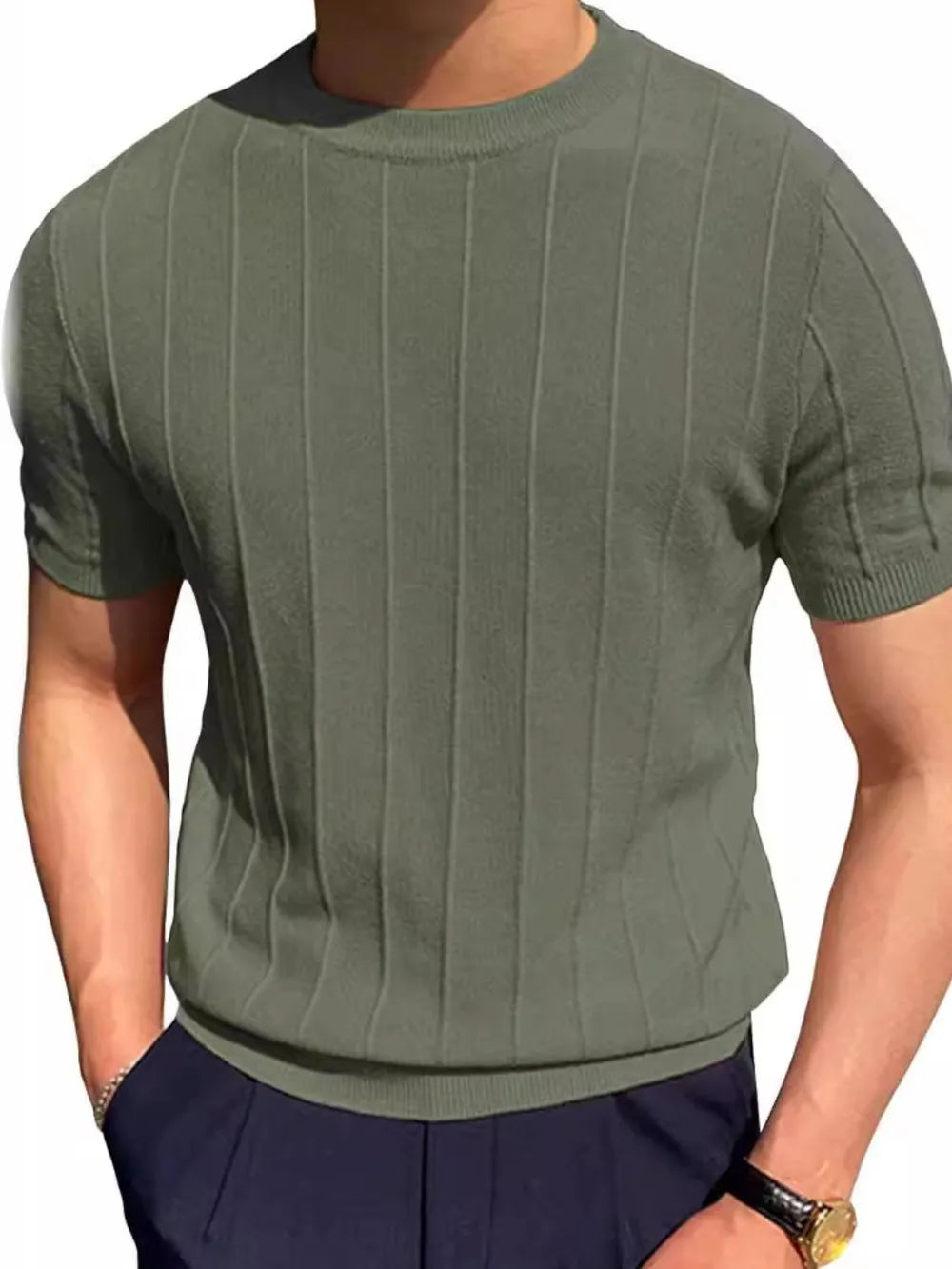 Men's Full Size Round Neck Short Sleeve T-Shirt Plus Size NicholesGifts