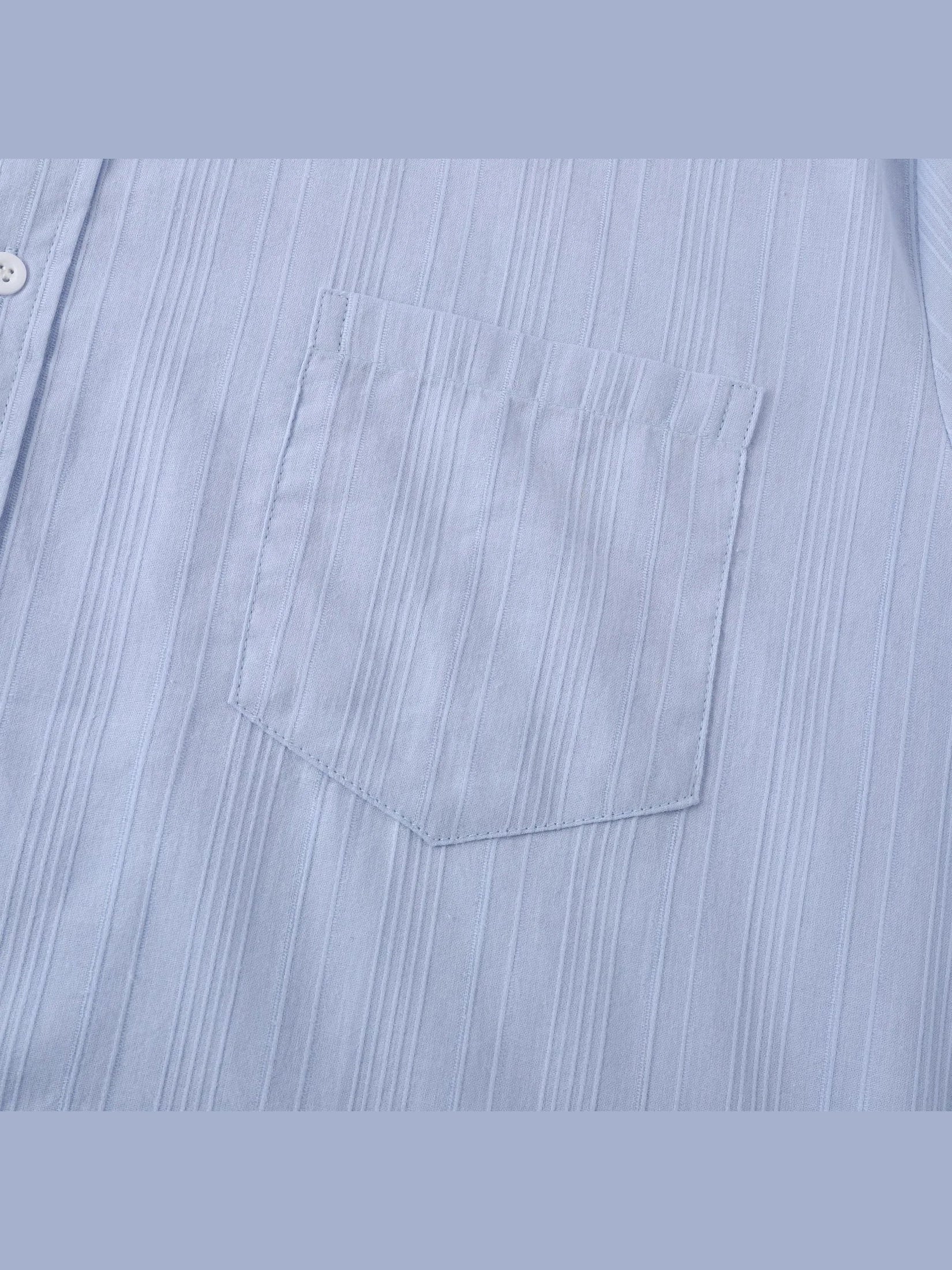 Men's Short Sleeve Button Down Shirt with Chest Pocket Trendsi