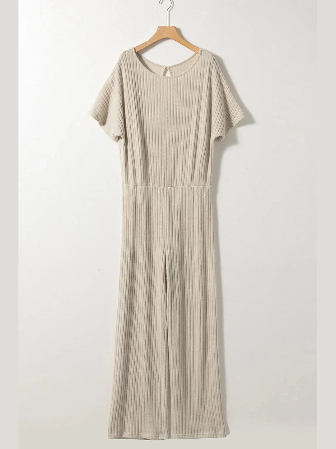 Ribbed Knit Wide Leg Jumpsuit nicholesgifts