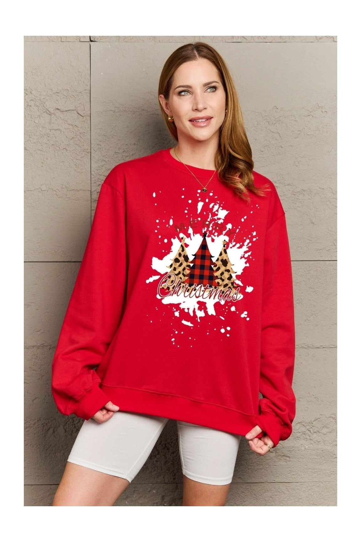 Simply Love Full Size MERRY CHRISTMAS Graphic Sweatshirt nicholesgifts