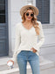 Lace Detail V-Neck Long Sleeve T-Shirt nicholesgifts