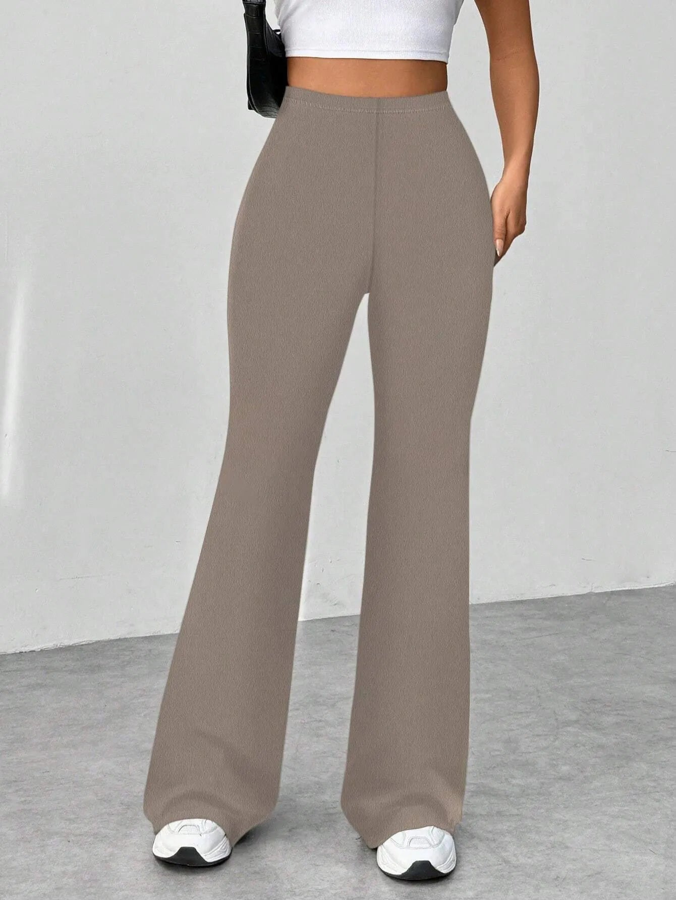Women High Waisted Flare Pants nicholesgifts