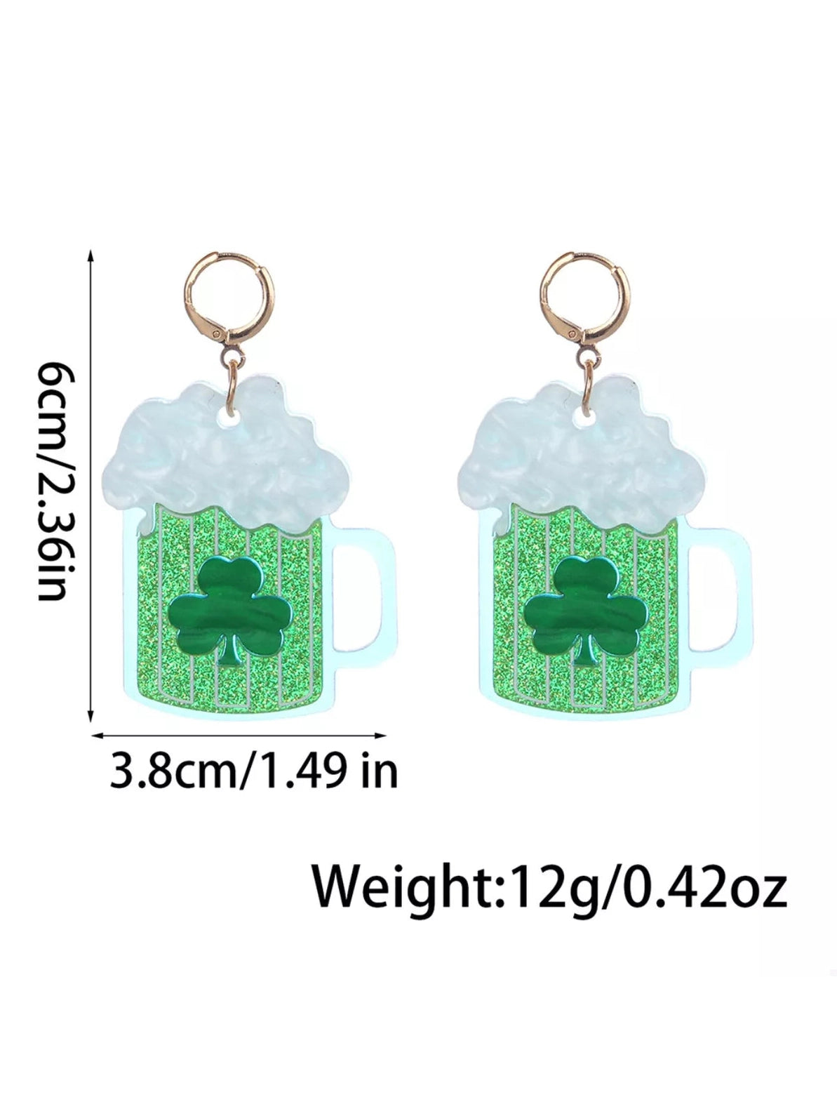 Lucky Clover Dangle Earrings Trendsi
