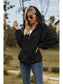 NicholesGifts Women Cable-Knit Long Sleeve Hooded Jacket nicholesgifts