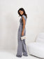 Slit Ruched Top and Wide Leg Pants Set nicholesgifts
