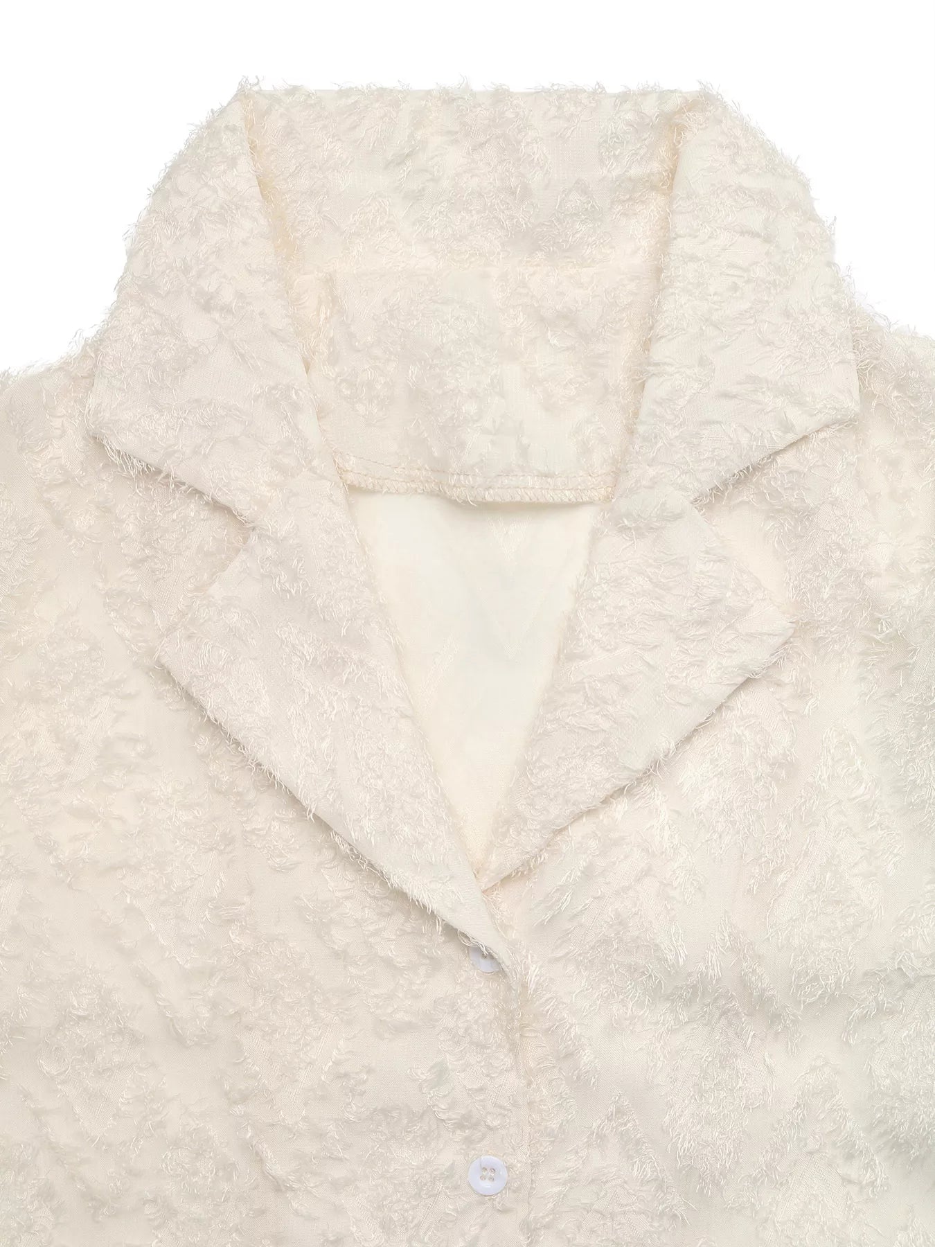 Textured Long Sleeve Button-Up Shirt NicholesGifts