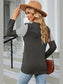 Leopard Striped Round Neck T-Shirt nicholesgifts