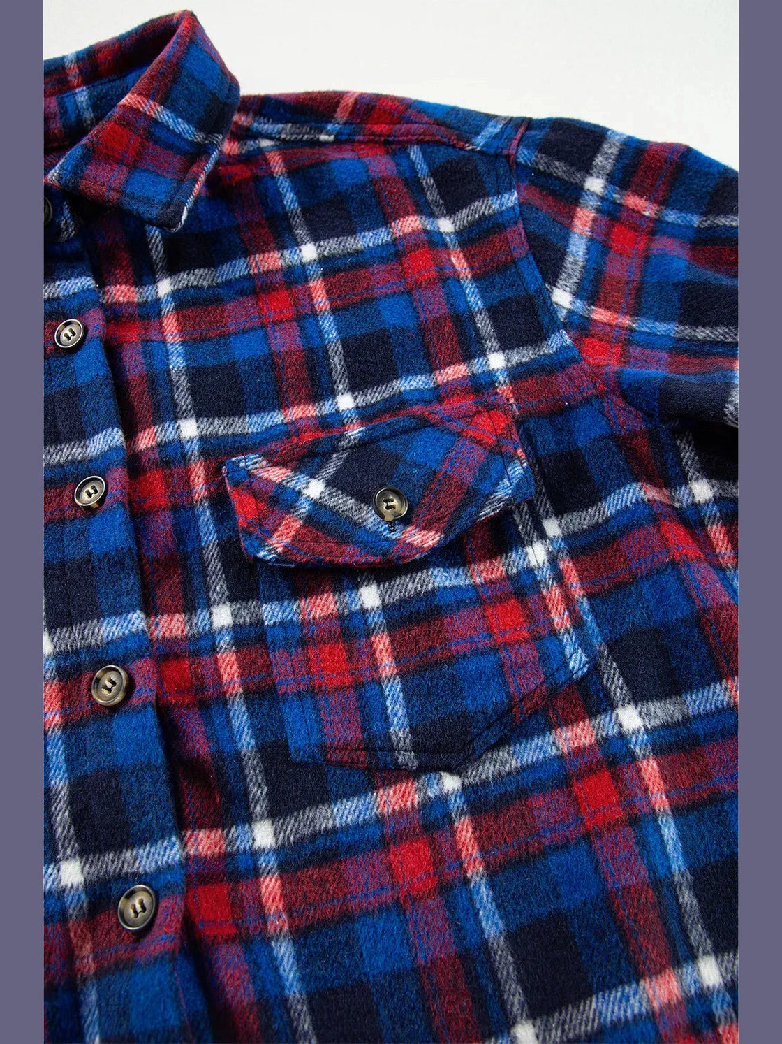 Pocketed Plaid Collared Neck Long Sleeve Shacket Trendsi