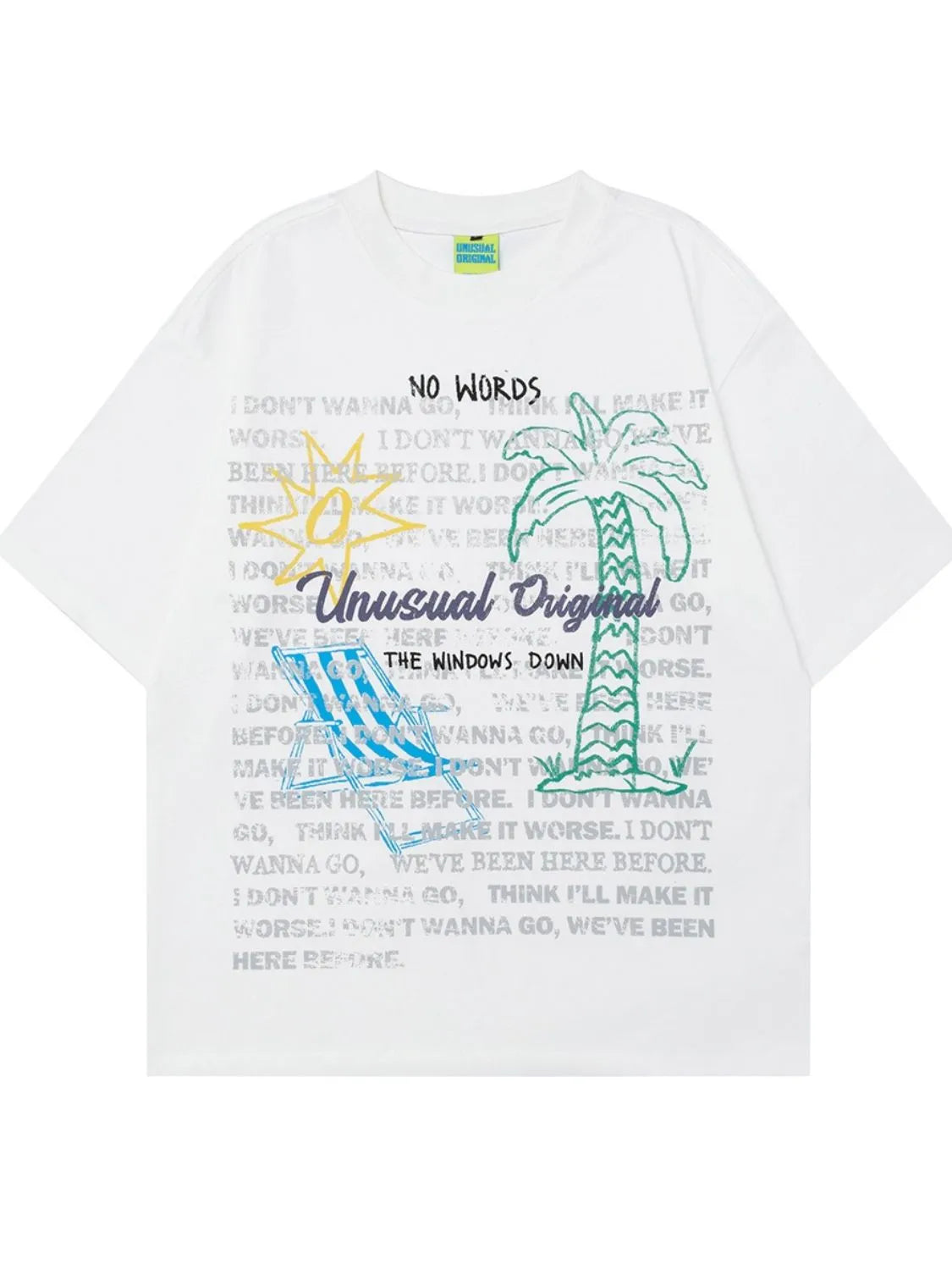 Men's Oversized Graphic Round Neck T-Shirt Trendsi