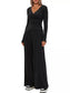 Casual Long Sleeve Top and Wide Leg Pants Set nicholesgifts
