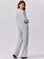 Relaxed Fit Quarter-Zip Top and Pants Set nicholesgifts