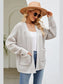 Women Open Front Raglan Sleeve Pocketed Cardigan nicholesgifts