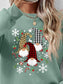 Faceless Gnomes Graphic Drop Shoulder Sweatshirt nicholesgifts