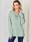 Basic Bae Full Size Ribbed Half Button Long Sleeve T-Shirt nicholesgifts