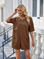 Lovelet Backless Pocketed Round Neck Half Sleeve Romper nicholesgifts
