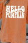 Round Neck Dropped Shoulder HELLO PUMPKIN Graphic Sweatshirt nicholesgifts