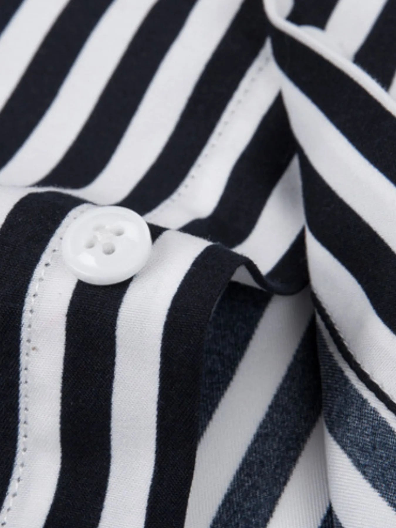 Men's Plus Size Striped Button Up Long Sleeve Shirt NicholesGifts