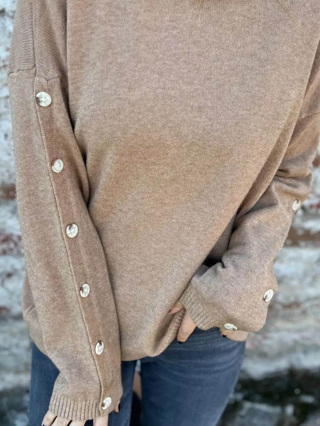 Full Size Turtleneck Long Sleeve Sweater Plus Size