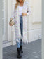 Women Open Front Fringe Hem Cardigan Sweater nicholesgifts