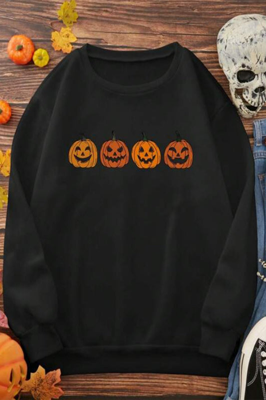Women Simply Love Full Size Jack-O'-Lantern Graphic T-Shirt NicholesGifts