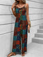 Printed Scoop Neck Spaghetti Strap Jumpsuit nicholesgifts