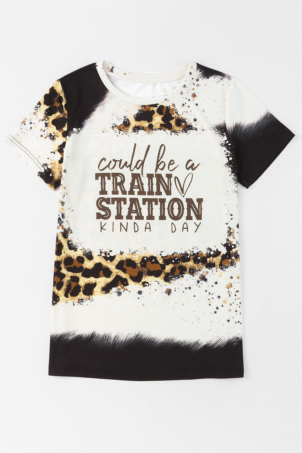 Women Could Be A Train Station Kinda Day Round Neck T-Shirt - Nicholesgifts.online