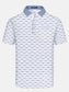Men's Plus Size Classic Striped Polo Shirt with Contrast Collar nicholesgifts