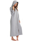 Zip Front Hooded Night Dress with Pockets nicholesgifts