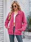 Pocketd Button Up Detachable Hooded Denim Jacket nicholesgifts