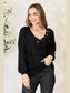 Zenana Buttoned Long Sleeve Blouse nicholesgifts