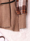 Plaid Long Sleeve Sweater Dress nicholesgifts