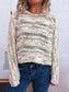 Round Neck Long Sleeve Sweater nicholesgifts