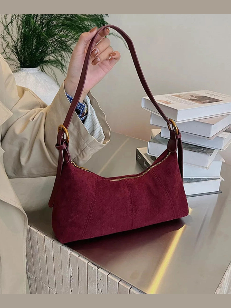 Lightweight Solid Color Shoulder Bag nicholesgifts
