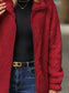 Fuzzy Pocketed Zip Up Jacket nicholesgifts