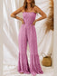 Smocked Printed Wide Strap Jumpsuit nicholesgifts